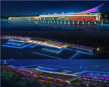 甘肅2018 甘肅 武漢軍運會帆船競賽基地亮化項目