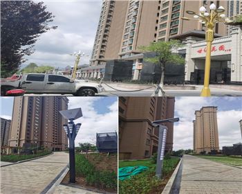 甘肅平?jīng)鲂率兰o集團世紀花園庭院燈路、景觀路燈項目
